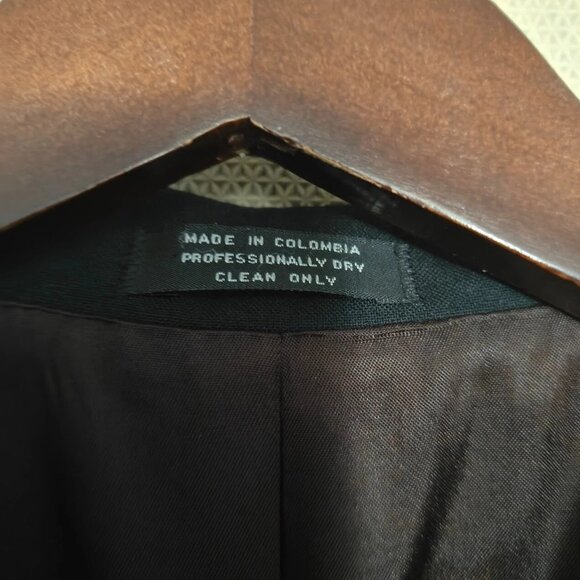 VERSINI Men’s Black Two-Button Jacket – 100% Wool, Size 44R, RN77219 - Picture 7 of 9